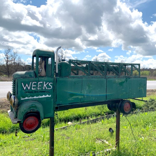 a green truck